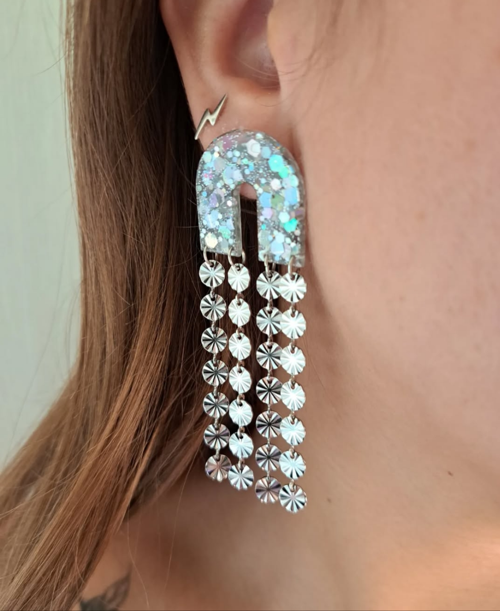 Pendientes Cascada (plata)