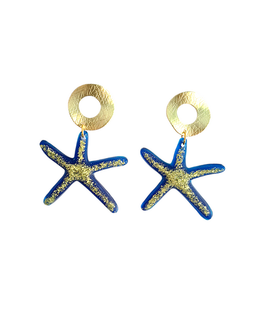 Pendientes Perseidas azul