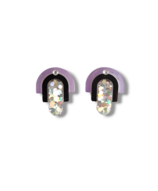 Pendientes Micro morado