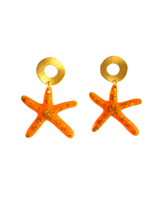 Pendientes Perseidas naranja