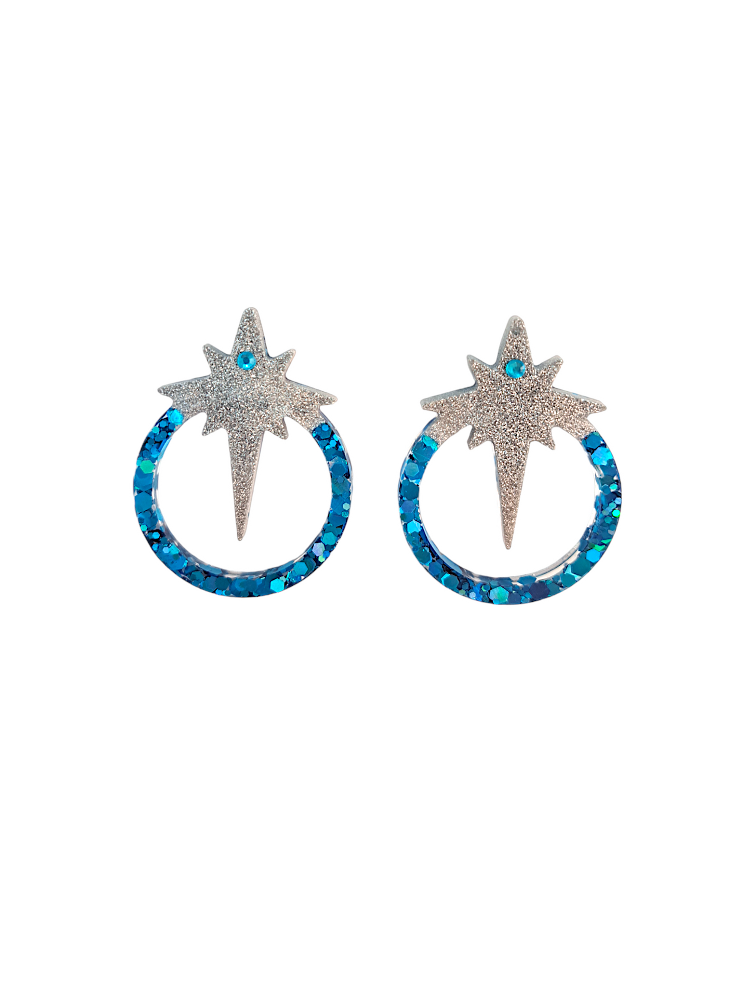 Pendientes Stela azul